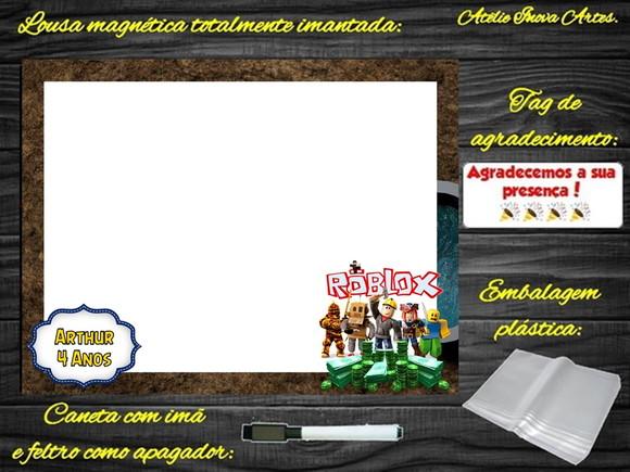 Lousa Magnética Roblox com Embalagem