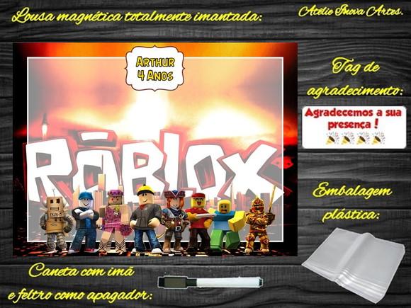 Lousa Magnética Roblox com Embalagem