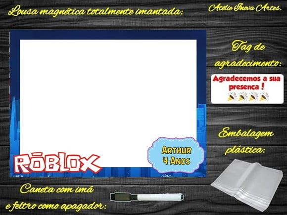 Lousa Magnética Roblox com Embalagem