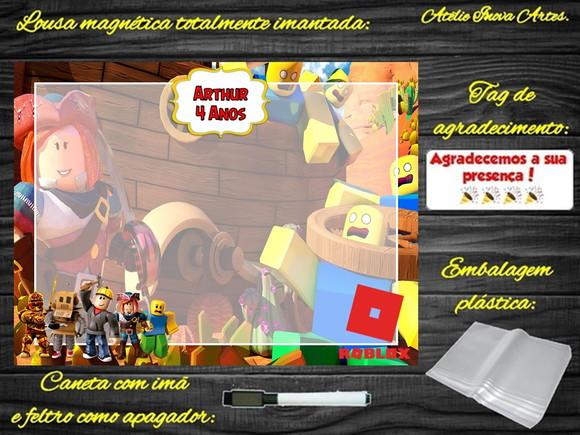 Lousa Magnética Roblox com Embalagem