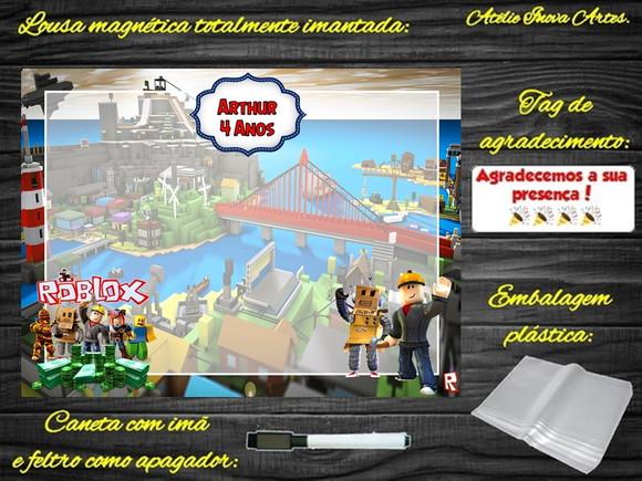Lousa Magnética Roblox com Embalagem