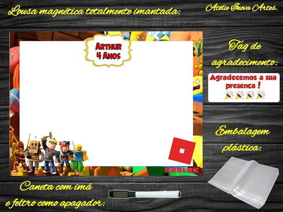 Lousa Magnética Roblox com Embalagem