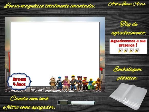 Lousa Magnética Roblox com Embalagem