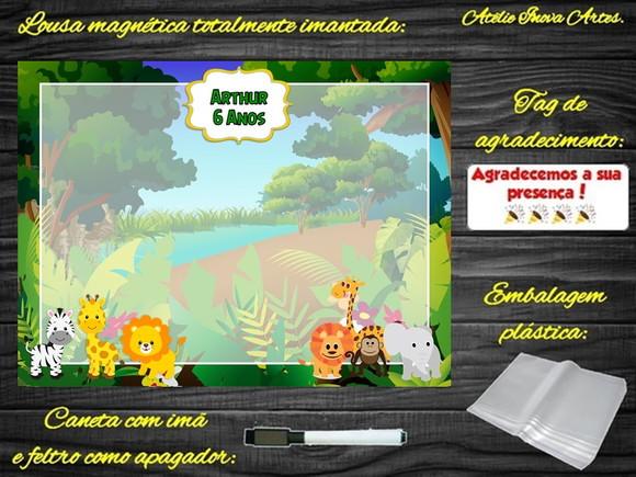 Lousa Magnética Safari com Embalagem
