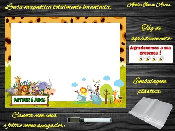 Lousa Magnética Safari com Embalagem