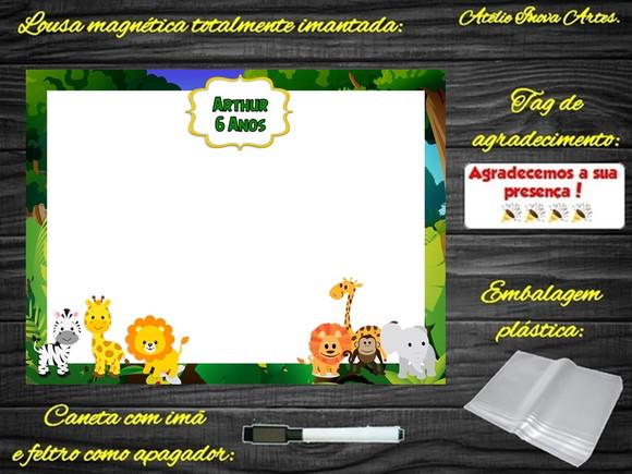 Lousa Magnética Safari com Embalagem