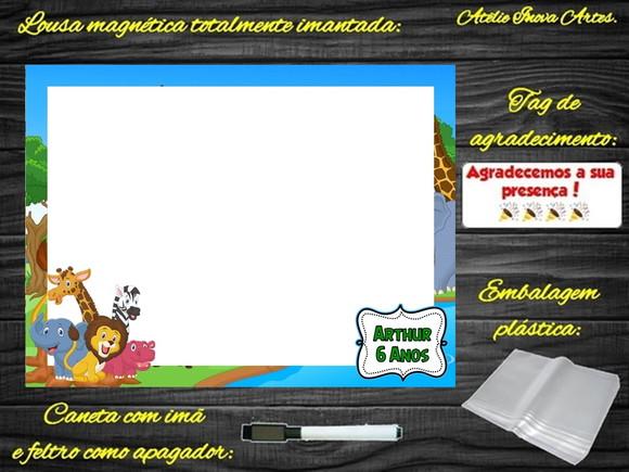 Lousa Magnética Safari com Embalagem