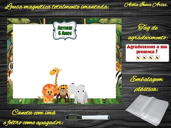 Lousa Magnética Safari com Embalagem