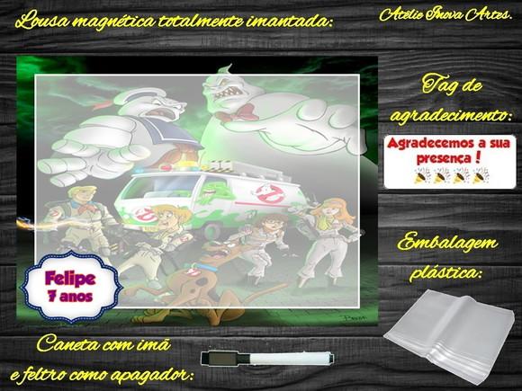 Lousa Magnética Scooby Doo com Embalagem