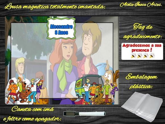 Lousa Magnética Scooby Doo com Embalagem