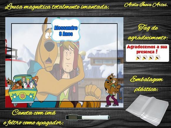 Lousa Magnética Scooby Doo com Embalagem