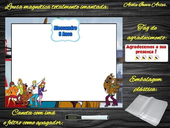 Lousa Magnética Scooby Doo com Embalagem