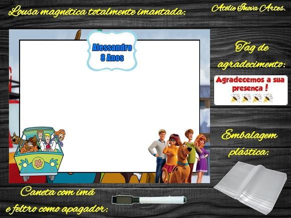 Lousa Magnética Scooby Doo com Embalagem