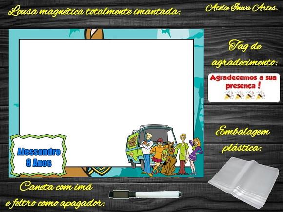Lousa Magnética Scooby Doo com Embalagem