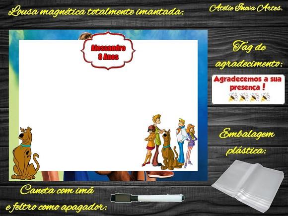 Lousa Magnética Scooby Doo com Embalagem