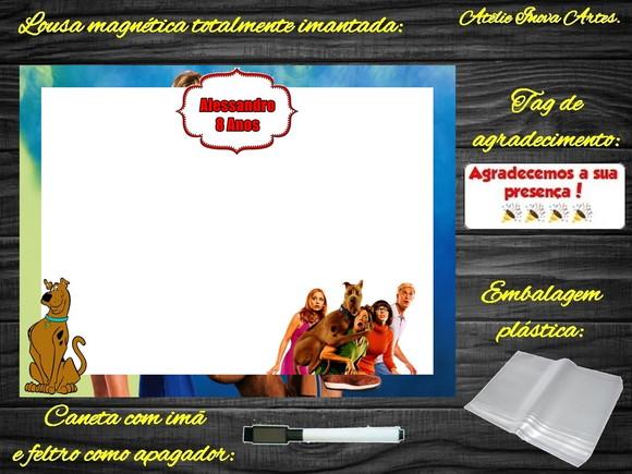 Lousa Magnética Scooby Doo com Embalagem