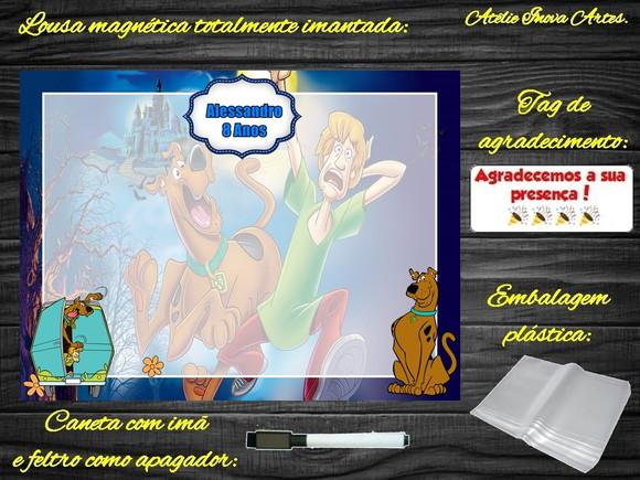Lousa Magnética Scooby Doo com Embalagem