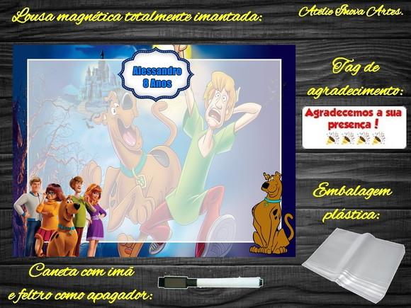 Lousa Magnética Scooby Doo com Embalagem