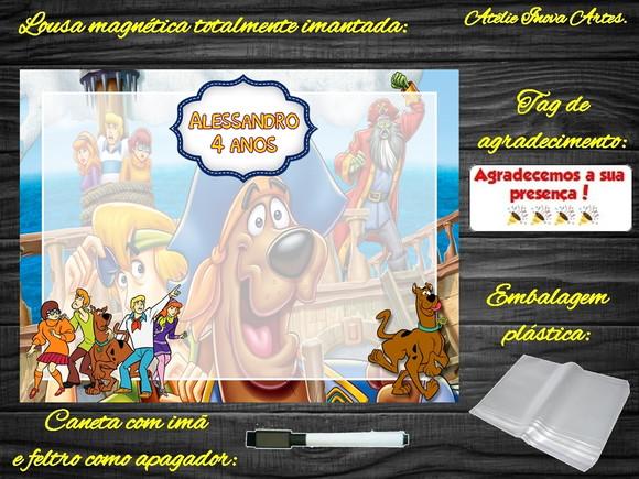 Lousa Magnética Scooby Doo com Embalagem