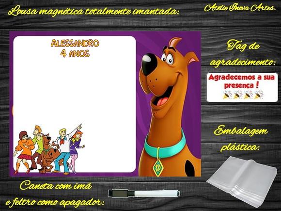 Lousa Magnética Scooby Doo com Embalagem