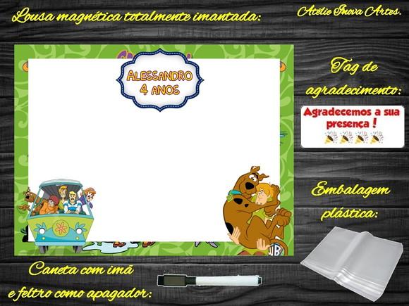 Lousa Magnética Scooby Doo com Embalagem
