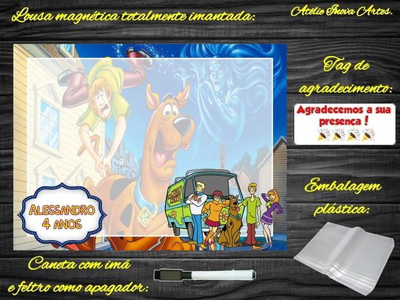 Lousa Magnética Scooby Doo com Embalagem