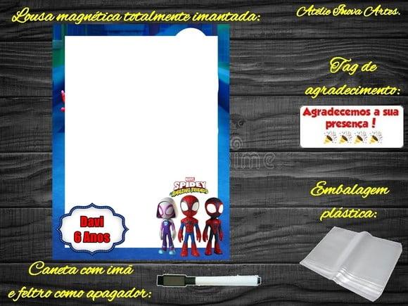 Lousa Magnética Spidey e Seus Amigos Esp. com Embalagem