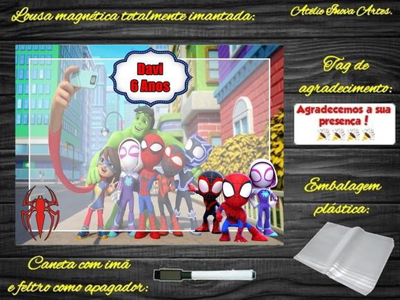 Lousa Magnética Spidey e Seus Amigos Esp. com Embalagem