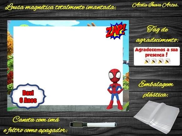 Lousa Magnética Spidey e Seus Amigos Esp. com Embalagem