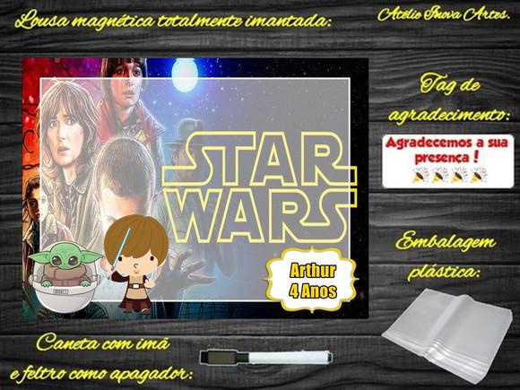 Lousa Magnética Star Wars com Embalagem