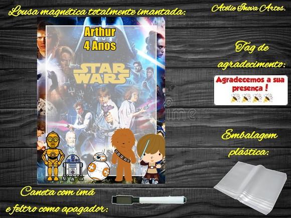 Lousa Magnética Star Wars com Embalagem