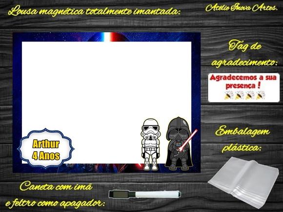 Lousa Magnética Star Wars com Embalagem