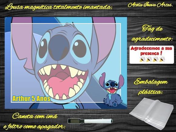 Lousa Magnética Stitch com Embalagem