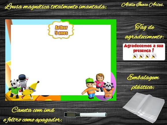 Lousa Magnética Stumble Guys com Embalagem