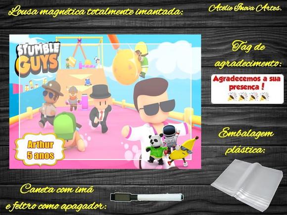Lousa Magnética Stumble Guys com Embalagem