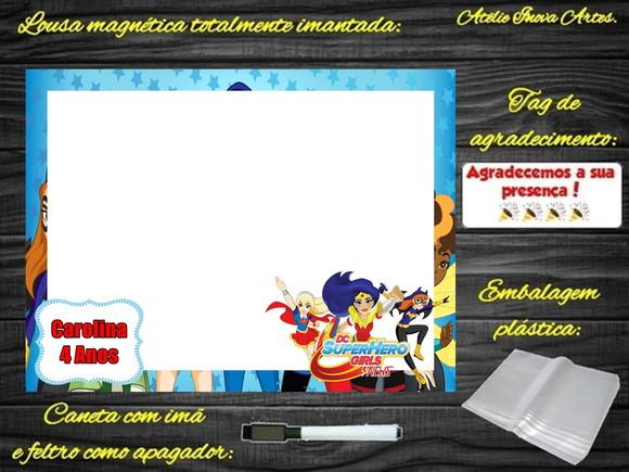Lousa Magnética Super Hero Girls com Embalagem