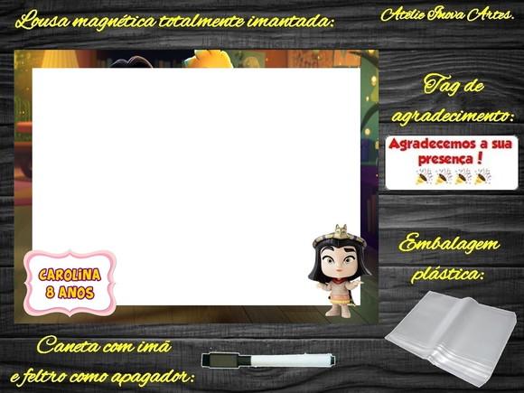 Lousa Magnética Super Monstros em Ação com Embalagem