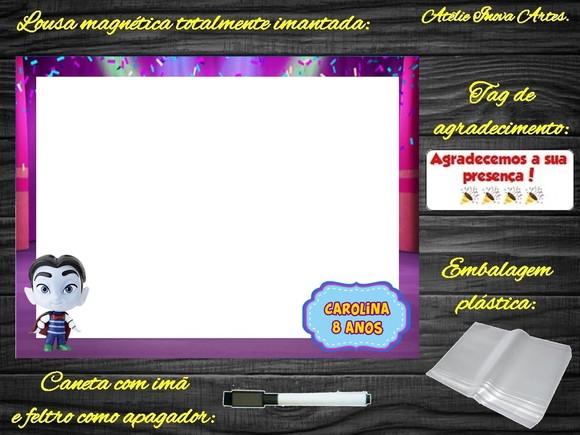 Lousa Magnética Super Monstros em Ação com Embalagem