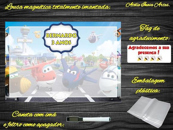 Lousa Magnética Super Wings com Embalagem