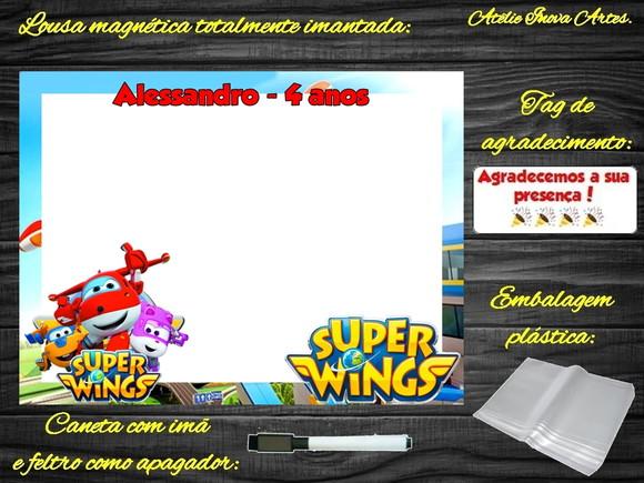 Lousa Magnética Super Wings com Embalagem