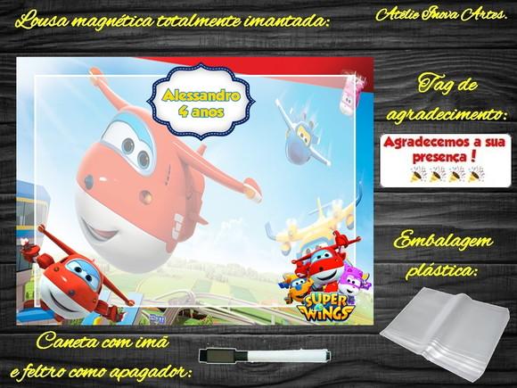 Lousa Magnética Super Wings com Embalagem