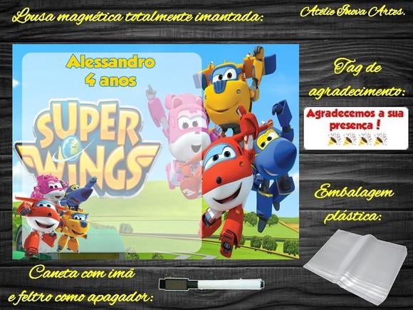 Lousa Magnética Super Wings com Embalagem