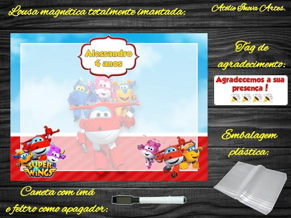Lousa Magnética Super Wings com Embalagem