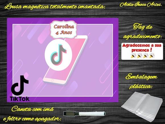 Lousa Magnética Tik Tok com Embalagem