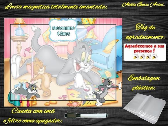 Lousa Magnética Tom e Jerry com Embalagem