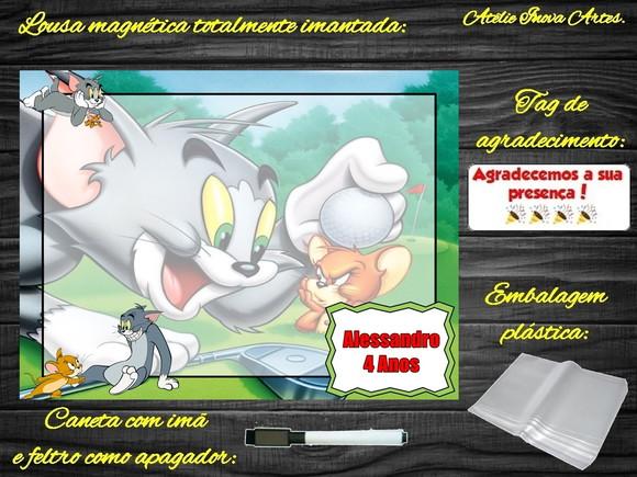 Lousa Magnética Tom e Jerry com Embalagem