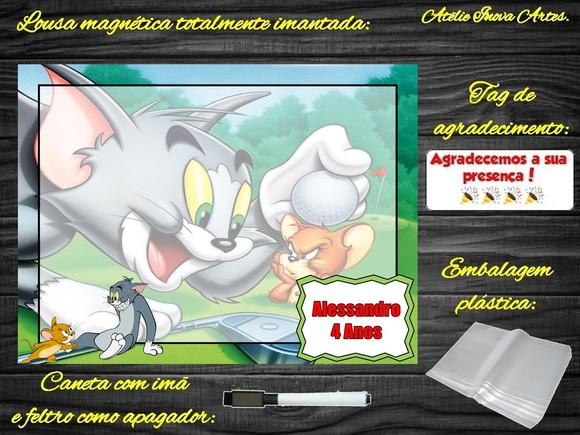 Lousa Magnética Tom e Jerry com Embalagem