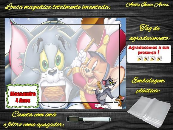 Lousa Magnética Tom e Jerry com Embalagem
