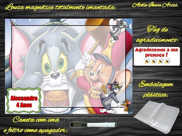 Lousa Magnética Tom e Jerry com Embalagem