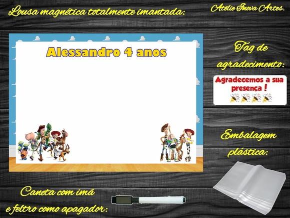 Lousa Magnética Toy Story com Embalagem